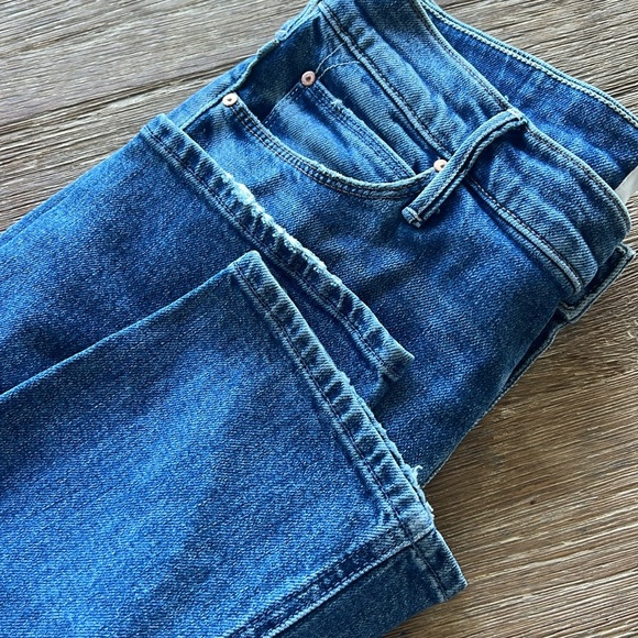 MOTHER THE DAZZLER “cowboys don’t cry” wash DENIM BLUE JEANS SIZE 29 - Picture 15 of 15